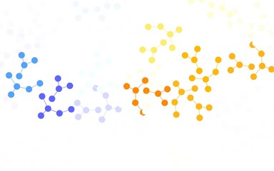Light Multicolor vector backdrop with artificial intelligence data.