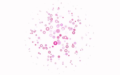 Light Pink vector layout with circle shapes.