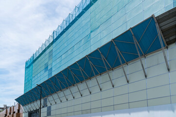 ビル　マンション建設現場イメージ　落下防止パネル
