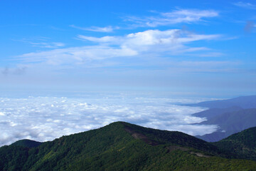 那須、茶臼岳から望む雲海
