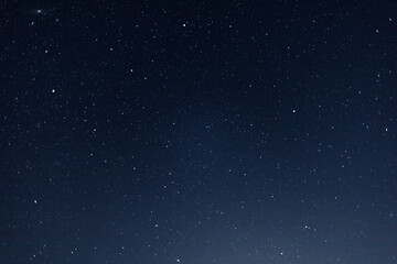 Closeup night blue starry sky