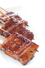 Japanese food, grilled Uragi ell fish for gourmet cuisine