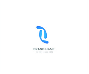 blue logo vector design template