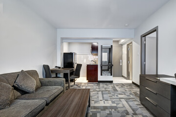 Real estate photography - Modern Scandinavian Style Hotel rooms in Montreal, Canada