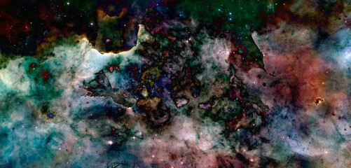 Fototapeta na wymiar Nebula an interstellar cloud of star dust. Elements of this image furnished by NASA