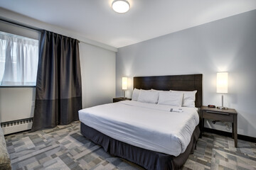 Real estate photography - Modern Scandinavian Style Hotel rooms in Montreal, Canada