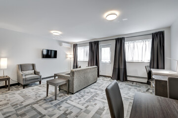 Real estate photography - Modern Scandinavian Style Hotel rooms in Montreal, Canada