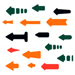 colorful hand drawn arrows.
