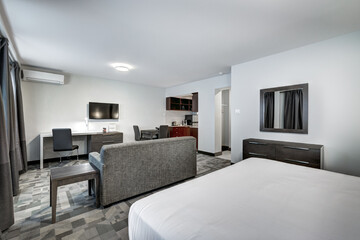 Real estate photography - Modern Scandinavian Style Hotel rooms in Montreal, Canada
