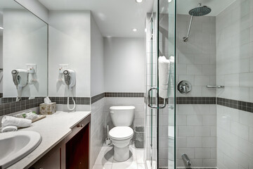 Real estate photography - Modern Scandinavian Style Hotel rooms in Montreal, Canada