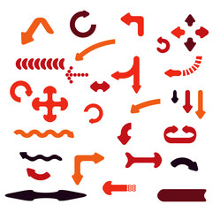 colorful hand drawn arrows.