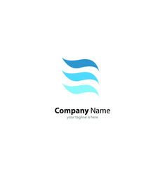 Fototapeta premium the simple modern logo of letter e with white background