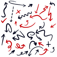 colorful hand drawn arrows.