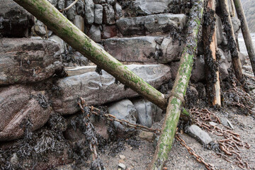 old stairs and ruins