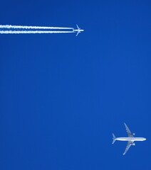 Airplanes in the sky of Ulaanbaatar