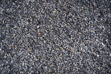 texture of stones on the ground gray pebbles.