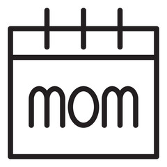 Mother's Day line style icon. very suitable for your creative product.