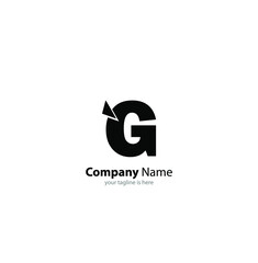 letter g elegant logo concept with white background
