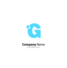 letter g elegant logo concept with white background