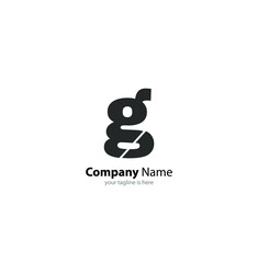 letter g elegant logo concept with white background
