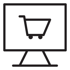 online shopping line style icon. very suitable for your creative product.