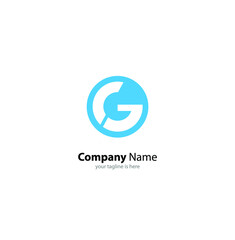 letter g elegant logo concept with white background
