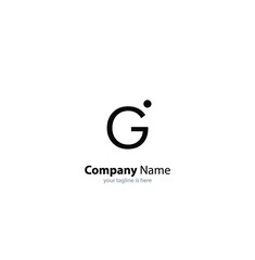 letter g elegant logo concept with white background