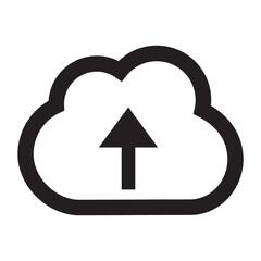 upload icon, sign icon vector