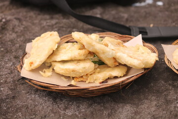 Gorengan: Fried food is one type of popular snack in Indonesia.