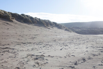 Fototapeta na wymiar sandy dunes at beach
