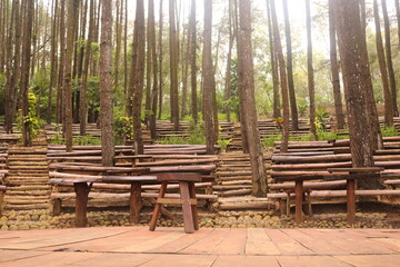 Pine forests Mangunan is an exotic romantic jungle located in Mangunan Village, Dlingo, Bantul Regency, Yogyakarta.