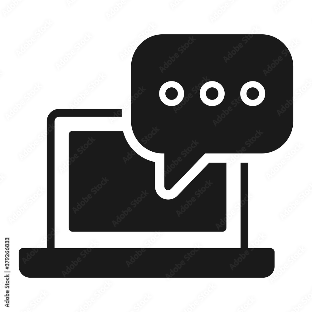 Poster pixel perfect bubble text chat message notification icon