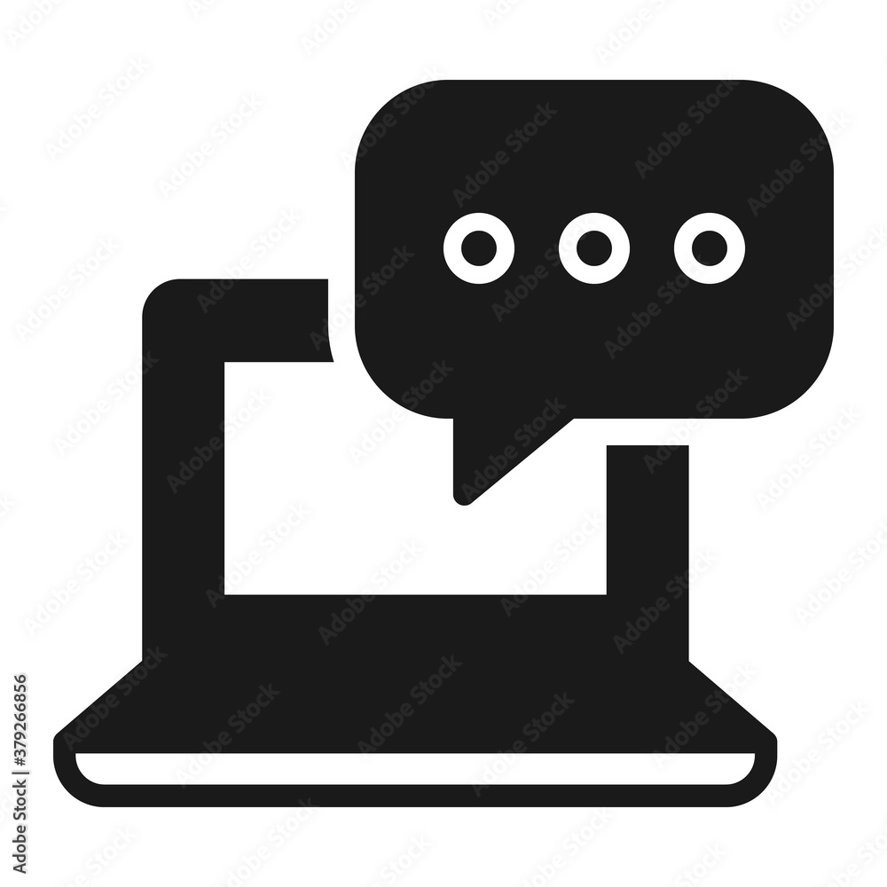 Poster pixel perfect bubble text chat message notification icon
