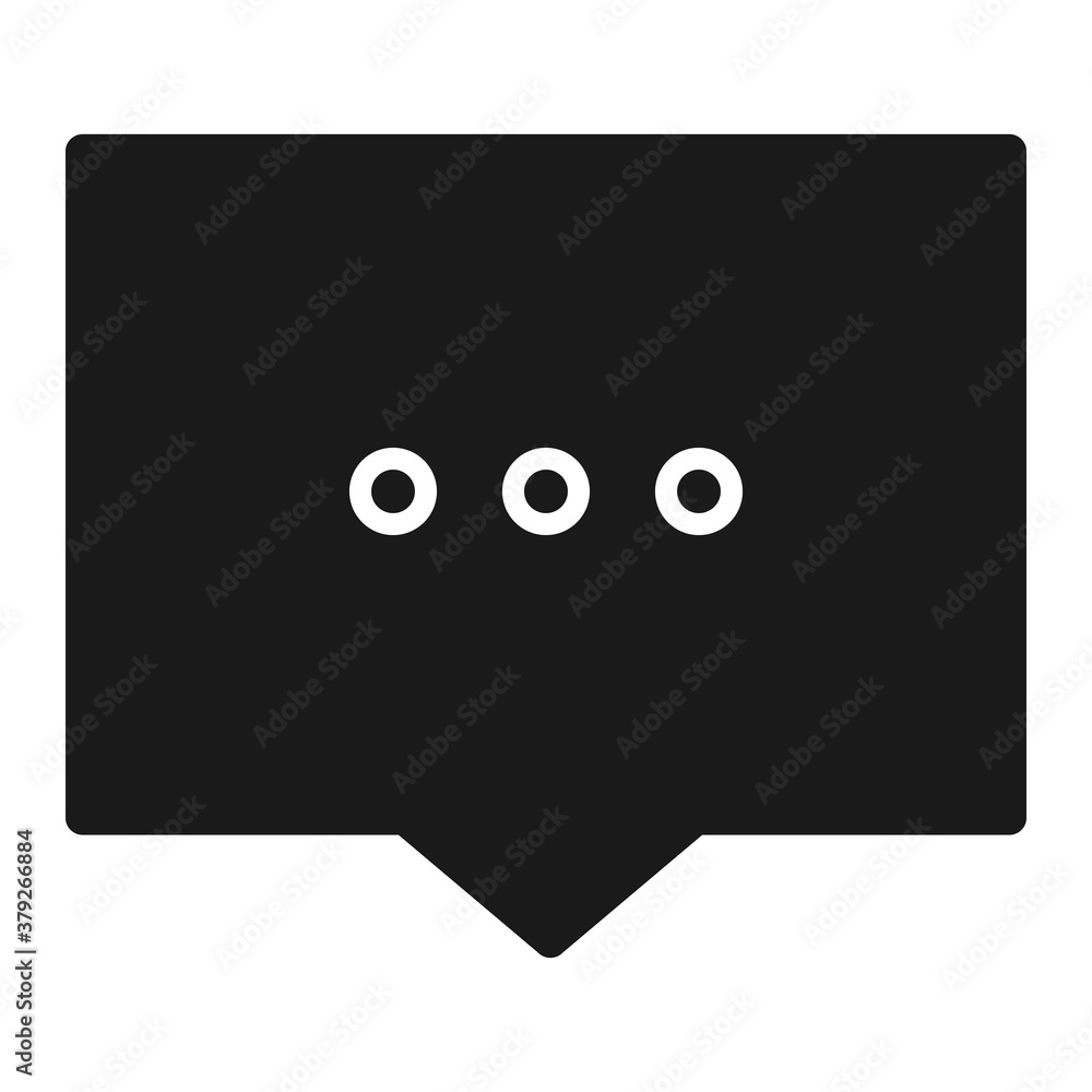 Poster pixel perfect bubble text chat message notification icon