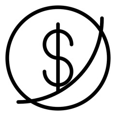 currency line style icon. very suitable for your creative product.