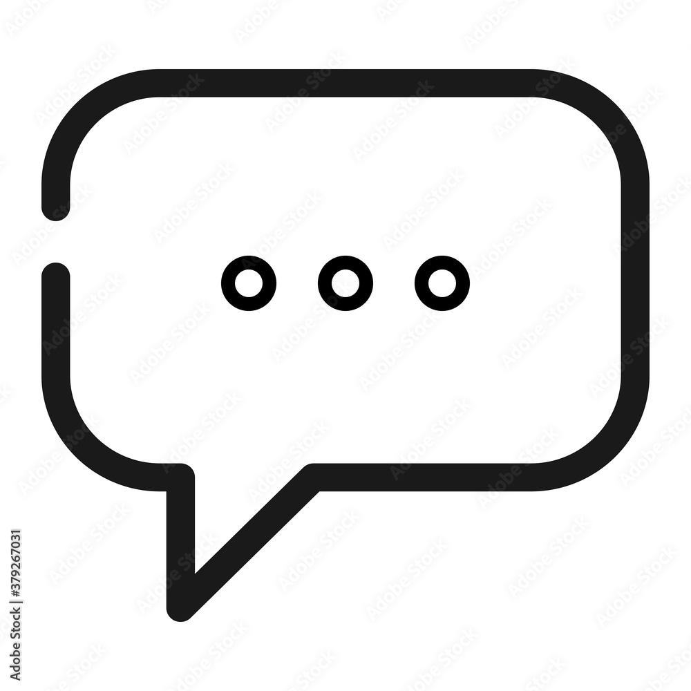 Poster pixel perfect bubble text chat message notification icon