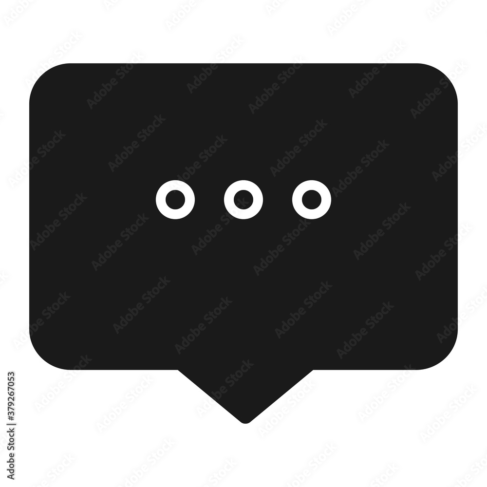 Poster pixel perfect bubble text chat message notification icon