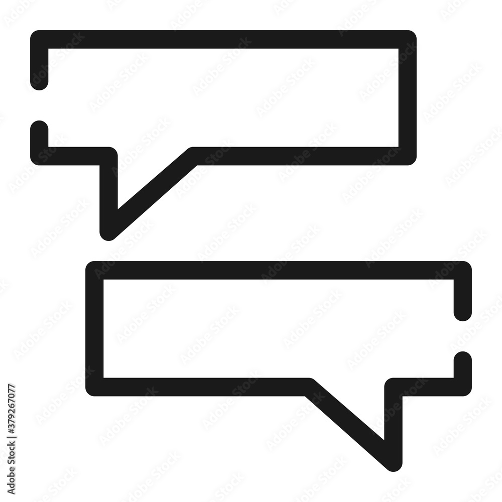 Poster pixel perfect bubble text chat message notification icon