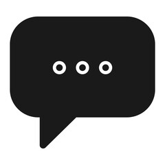 Pixel perfect bubble text chat message notification icon