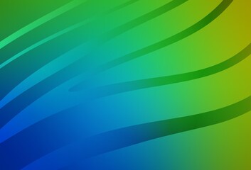 Light Blue, Green vector template with wry lines.