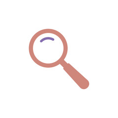 Magnifying Icon Design Illustration Template