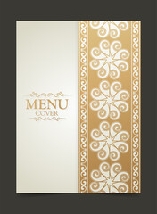 Elegant menu cover design