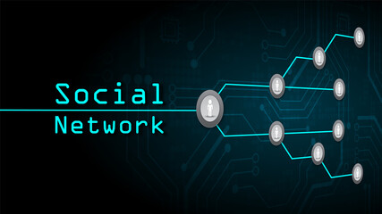 Social network connected