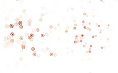 Light Red vector template with circles.