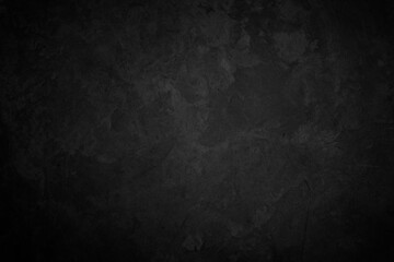 Close up retro plain dark black cement & concrete wall background texture for show or advertise or promote product and content on display and web design element concept decor.