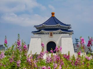 Sunny view of the National Chiang Kai-shek Memorial Hall