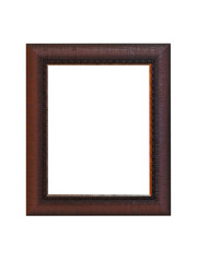 Wood frame or photo picture frame isolated on the white background