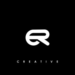 Initial Letter ER or RE Logo Design vector Template. Creative Abstract ER Logo Design Vector Illustration
