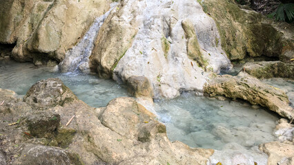limestone river with clear water