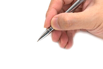 Holding a pen